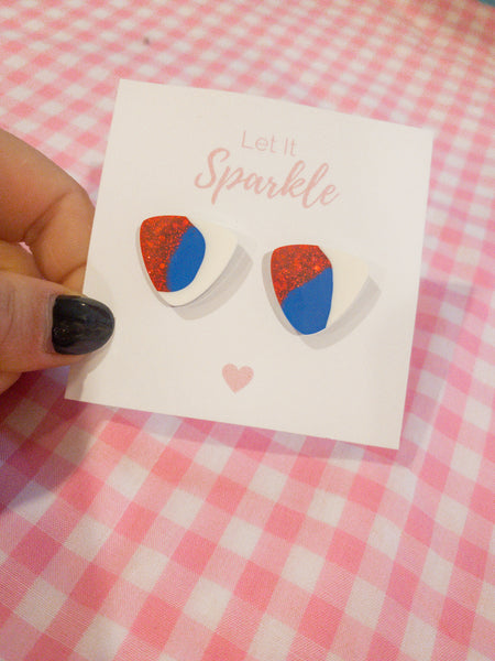 Resin Triangle Studs - Not Another Footy Team