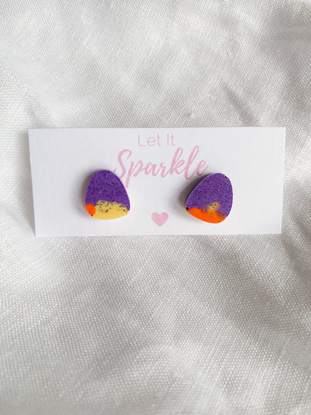 Resin Baby Oval Stud