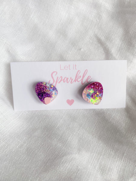 Resin Baby Oval Stud
