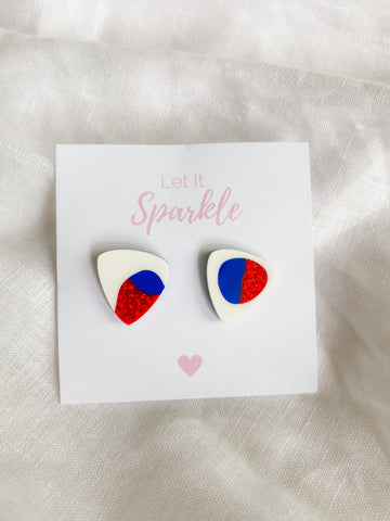 Resin Triangle Studs - Not Another Footy Team