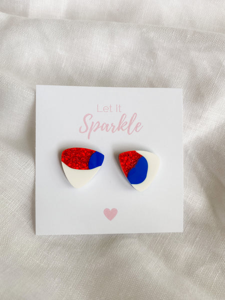 Resin Triangle Studs - Not Another Footy Team