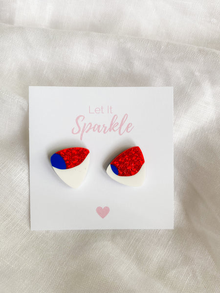 Resin Triangle Studs - Not Another Footy Team