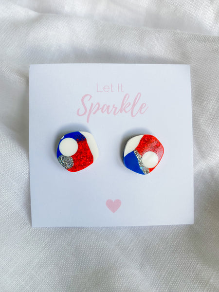 Resin Baby Pebble Studs
