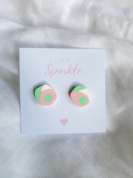 Resin Baby Pebble Studs