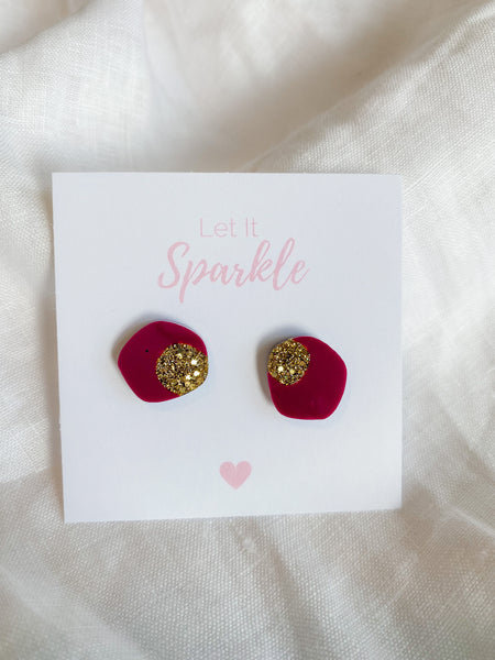 Resin Baby Pebble Studs