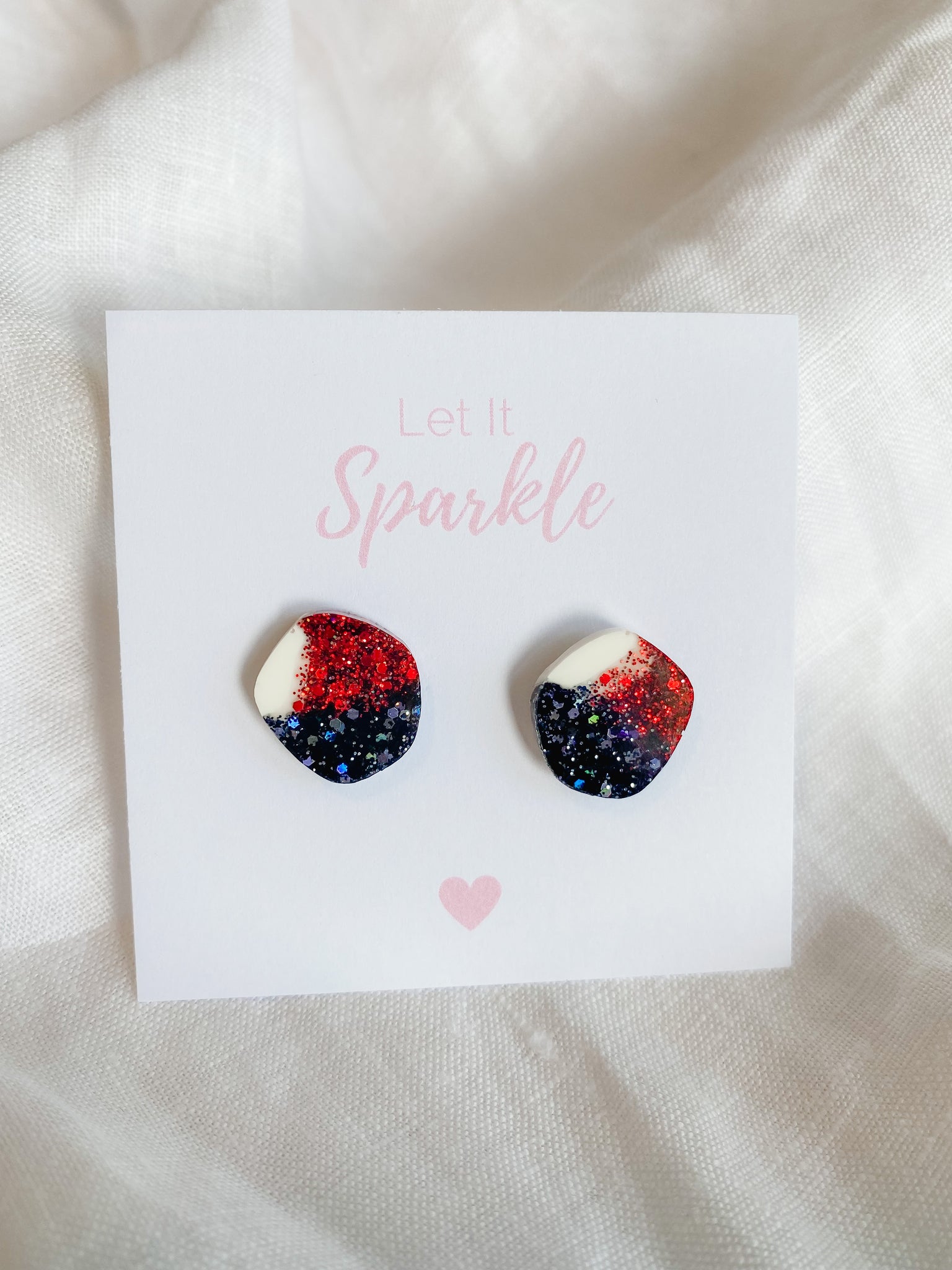 Resin Baby Pebble Studs