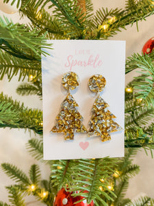 Gold/Silver Christmas Tree Dangles