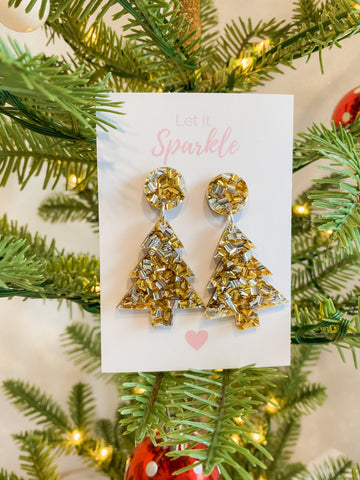 Gold/Silver Christmas Tree Dangles