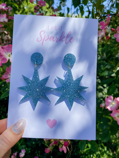 Blue Christmas Star